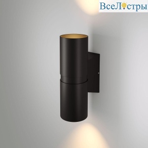 Уличный настенный светодиодный светильник Elektrostandard Liberty 35124/U черный a060094