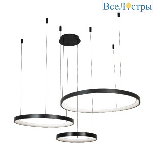 Подвесная люстра LED4U L8806-800-580-380 BK