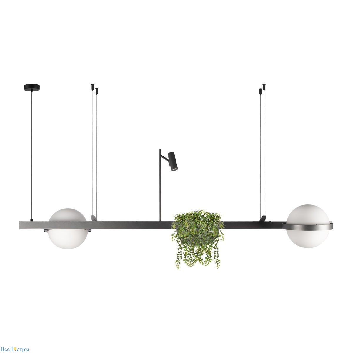 подвесной светодиодный светильник loft it jardin 10121/d dark grey