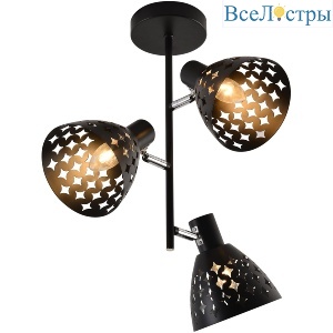 Спот Reluce 01554-3.3-03B BK+CR