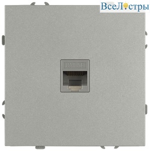 Розетка Эра Galaxy 15-3107-03 информационная RJ45 IP20 алюминий Б0070739
