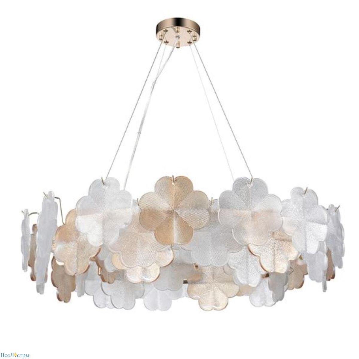 подвесная люстра arte lamp mallika a4077sp-10go