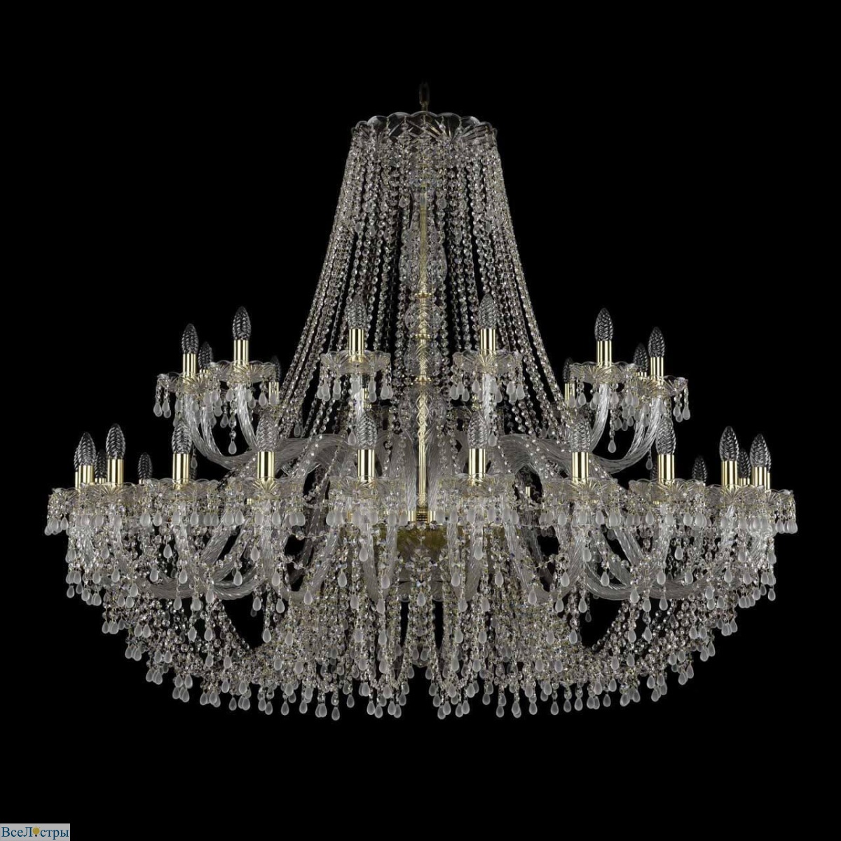 подвесная люстра bohemia ivele 1410/24+12/530 g v0300