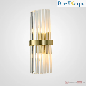 Бра ImperiumLoft Clear Glass Gold metal Wall Lamp 147727-22
