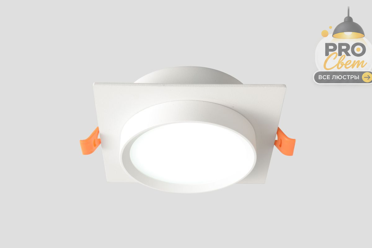 встраиваемый светильник crystal lux clt 088c wh gx53