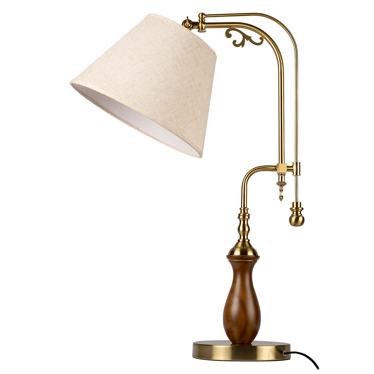 настольная лампа loft it elaine 10569t dark wood