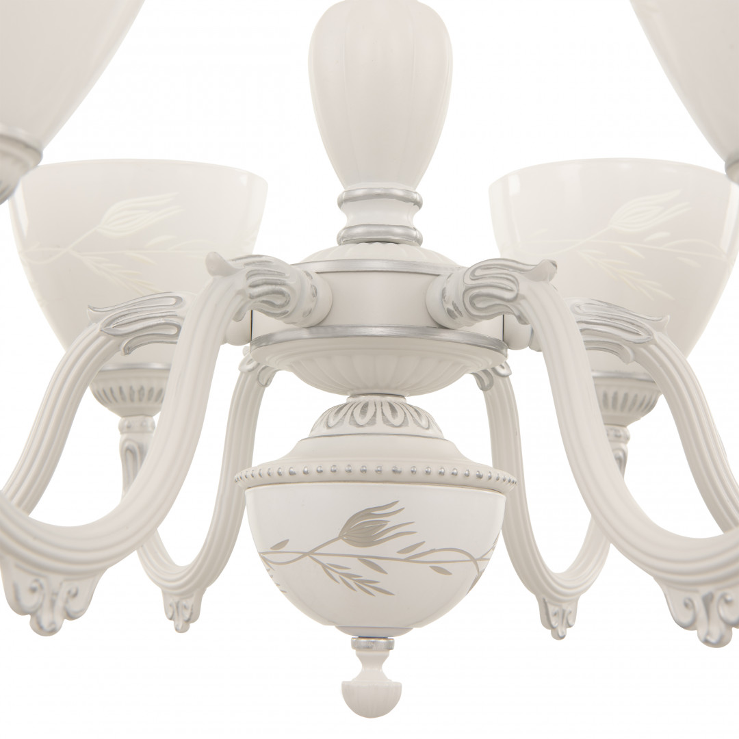 подвесная люстра arte milano 347837/6 wt+sl