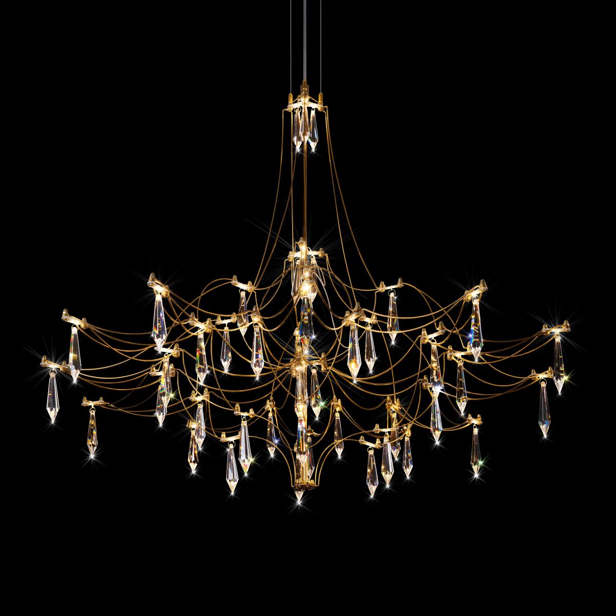 подвесная люстра loft it mira 10588/800 gold asfour