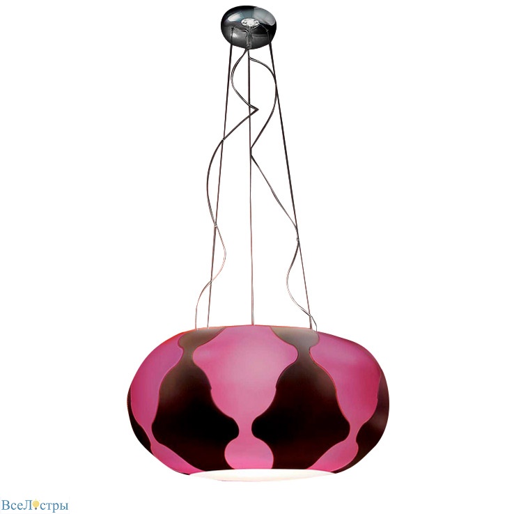 подвесной светильник leucos flan fucsia/marrone 0103070465005