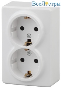 Розетка 2P+E Schuko со шторками Эра 11-2206-01 Б0020694