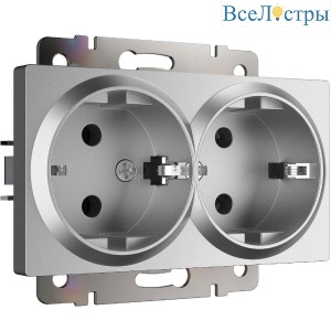Розетка двойная с заземлением Werkel W1172065 4690389195617 a063619