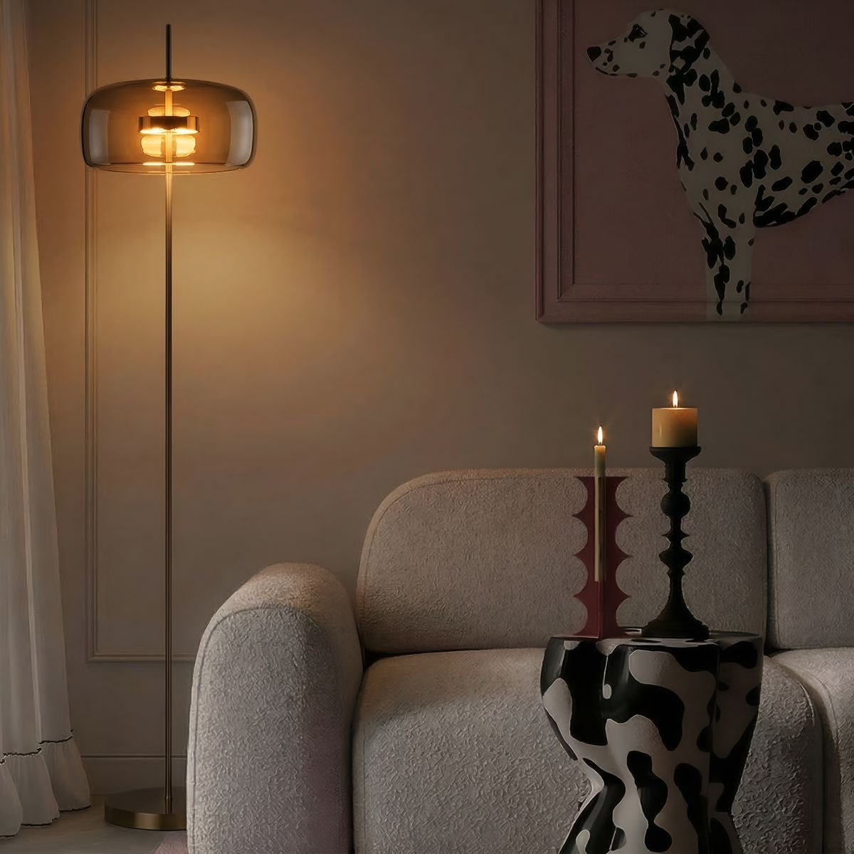 торшер loft it dauphin 10041f/b