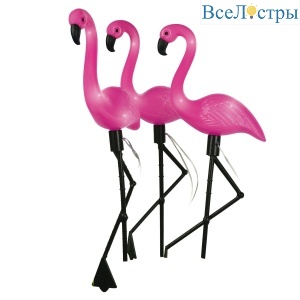 Садовый светильник на солнечной батарее (3 шт.) Uniel USL-S-833/PM530 FLAMINGO SET3 UL-00012698