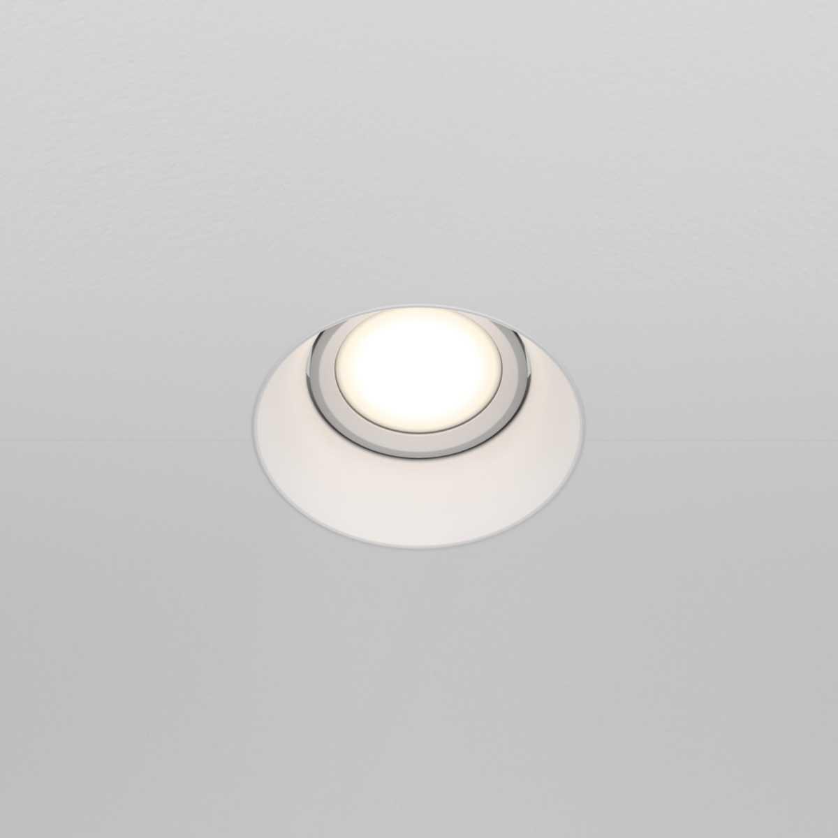 встраиваемый светильник maytoni technical dot dl042-01-rd-w