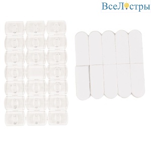 Крючки для монтажа гирлянд Uniel UCC-Y11 CLEAR 020 POLYBAG UL-00009937
