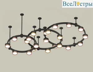 Комплект подвесного светильника Ambrella Light Techno Ring XR92222100 (A9222, A9227, C9233, C9242, C9238, C9232, N8126, N8124)