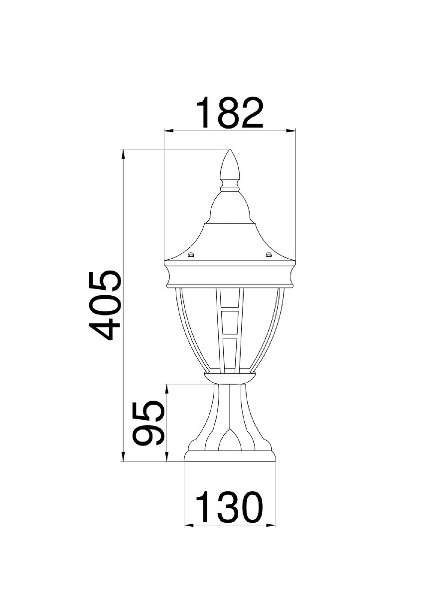 ландшафтный светильник maytoni rivoli o027fl-01b