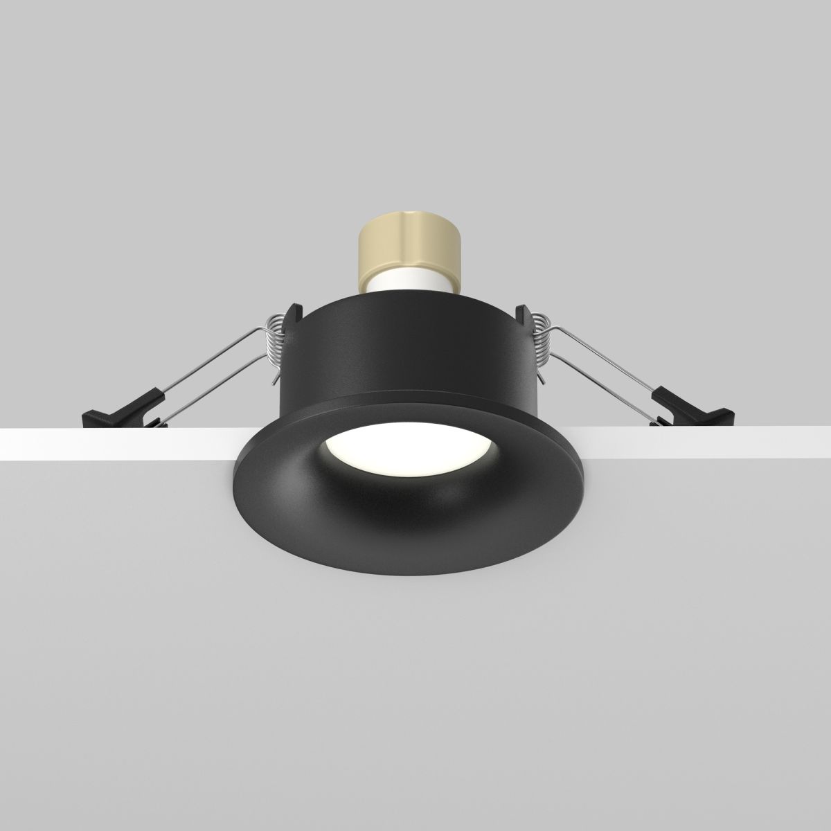встраиваемый светильник maytoni technical slim dl027-gu10-b