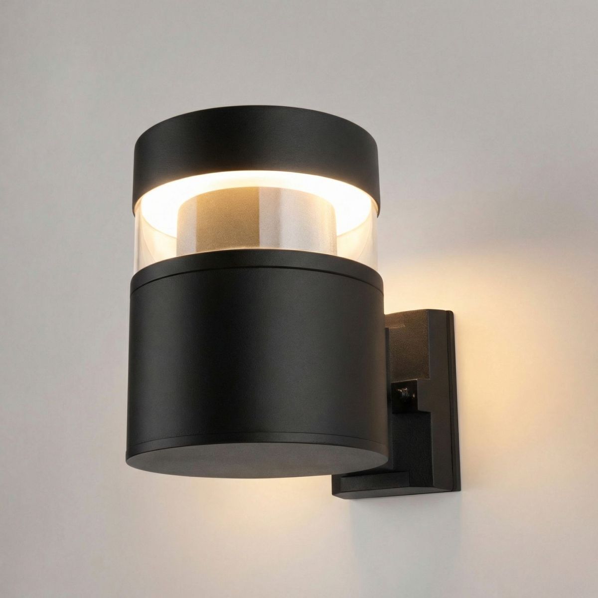 уличный настенный светильник elektrostandard 1530 techno led черный 4690389219139 a072083