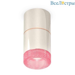 Комплект накладного светильника Ambrella light Techno Spot XS7405082 PSL/PI серебро полированное/розовый (C7405, A2073, C7405, N7193)