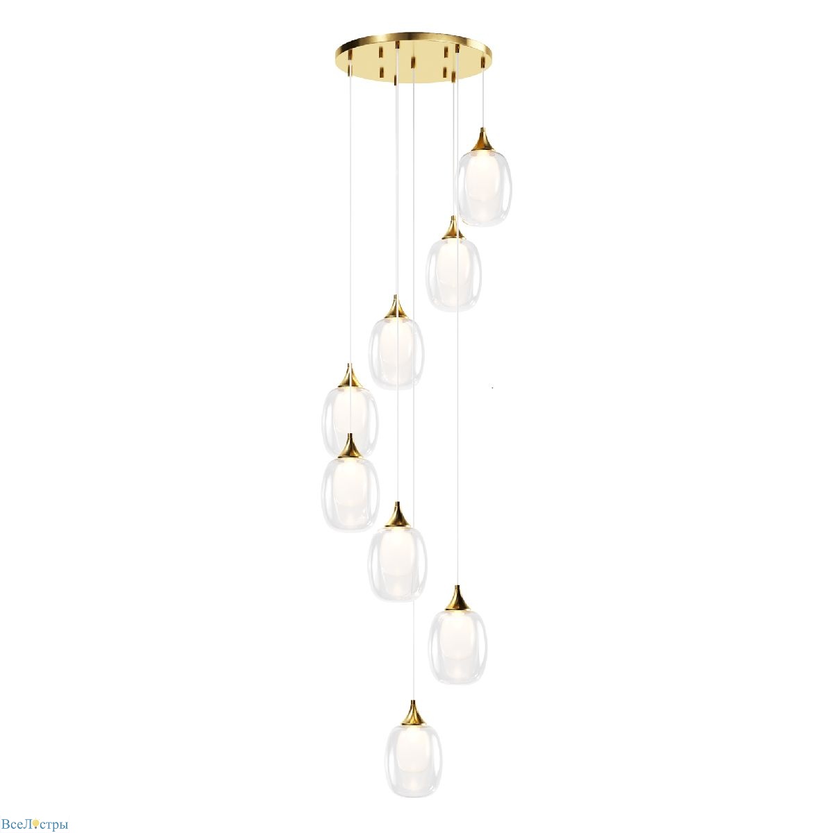 каскадная люстра maytoni aura mod016pl-08bs1