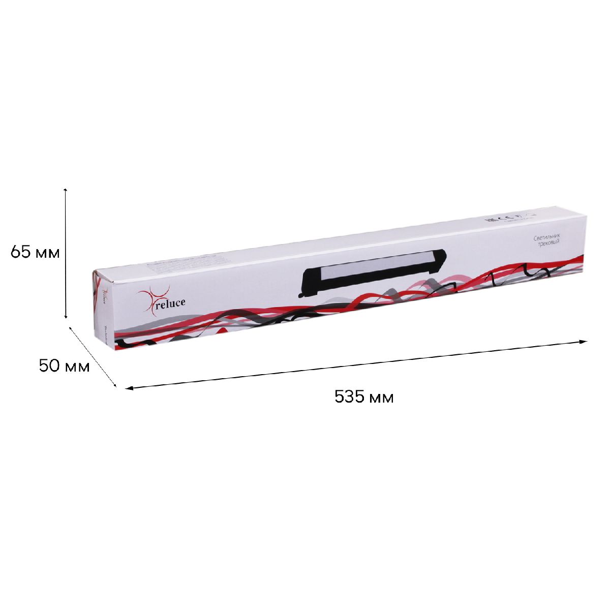 трековый однофазный светильник reluce 06186-9.3-001qy led30w bk