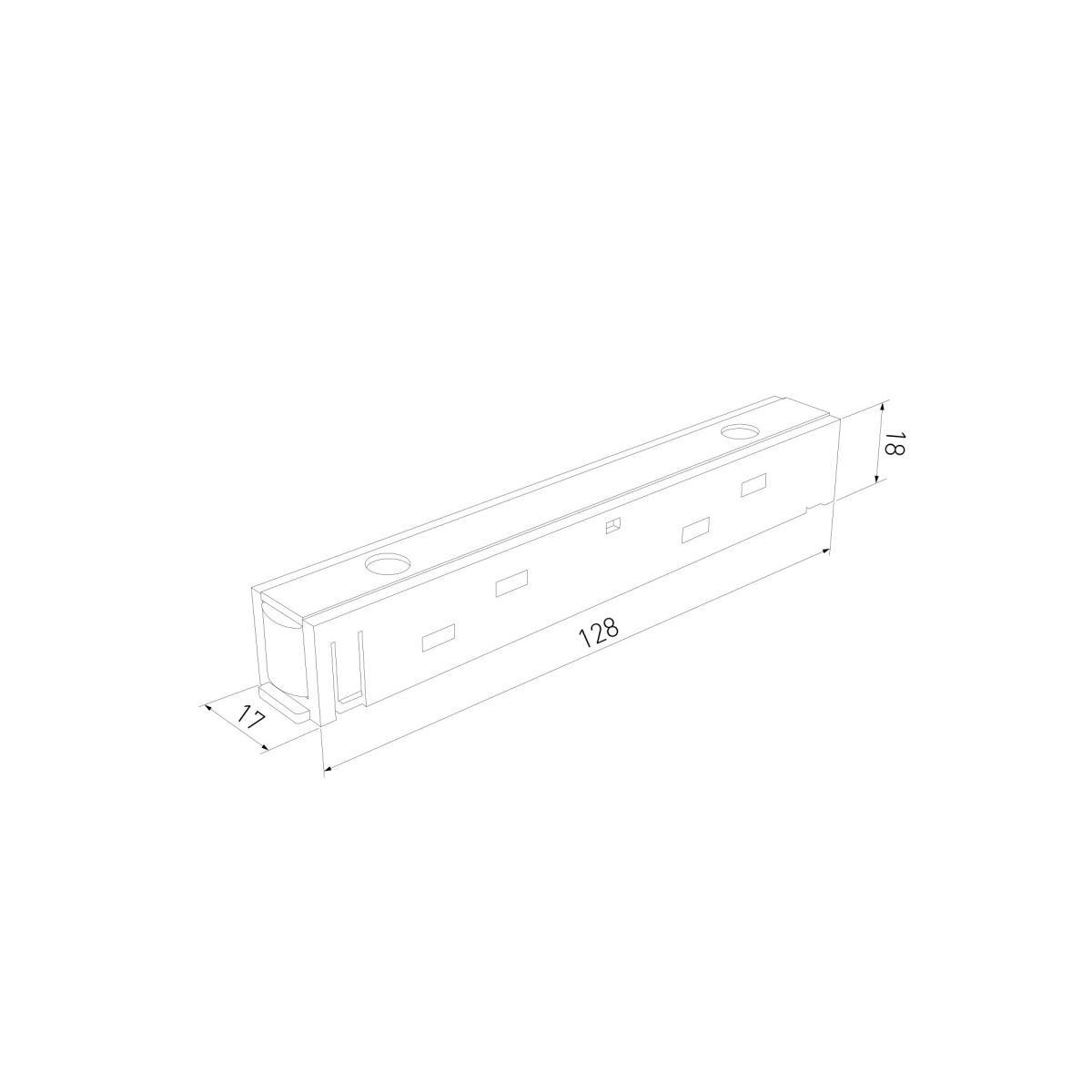 прямой коннектор elektrostandard slim magnetic 95135/00 4690389220401 a072618