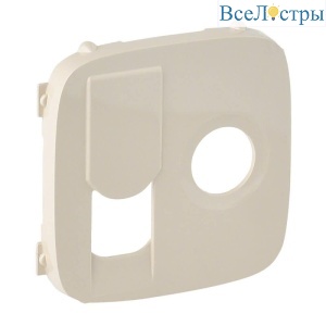Лицевая панель Legrand Valena Allure розетки TV-RJ45 слоновая кость 754836