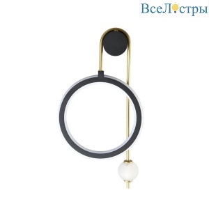 Бра Crystal lux CORIDA AP25W LED BLACK/GOLD