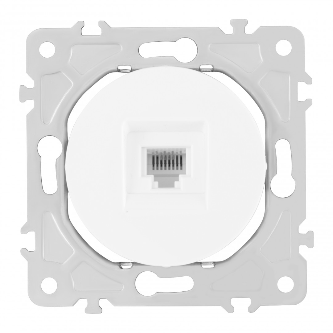 розетка телефонная rj11 arte milano 202.51-1.white