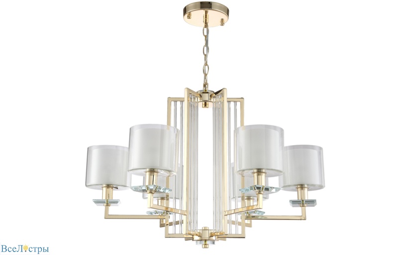 подвесная люстра crystal lux nicolas nicolas sp-pl6 gold/white