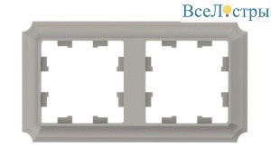 Рамка 2-ая, универсальная Systeme Electric AtlasDesign Antique Шампань ATN100502