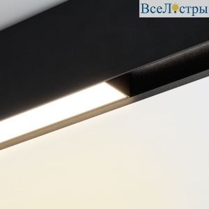 Трековый магнитный светильник Arlight MAG-FLAT-45-L205-6W Warm3000 (BK, 100 deg, 24V, DALI) 046576