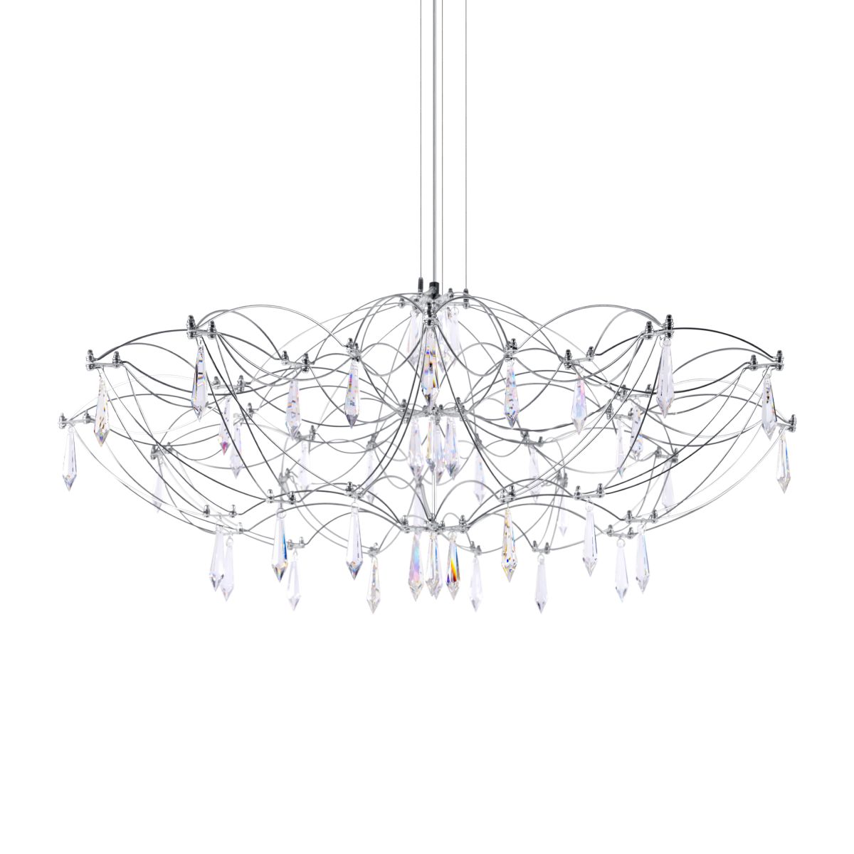 подвесная люстра loft it mira 10586/900 silver asfour