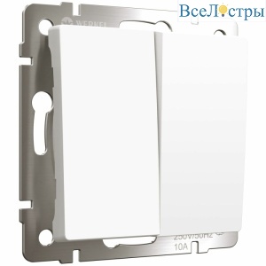 Выключатель двухклавишный Werkel 4690389184611 W1120061