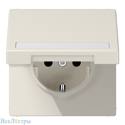 розетка schuko с крышкой jung ls1520bfnakl