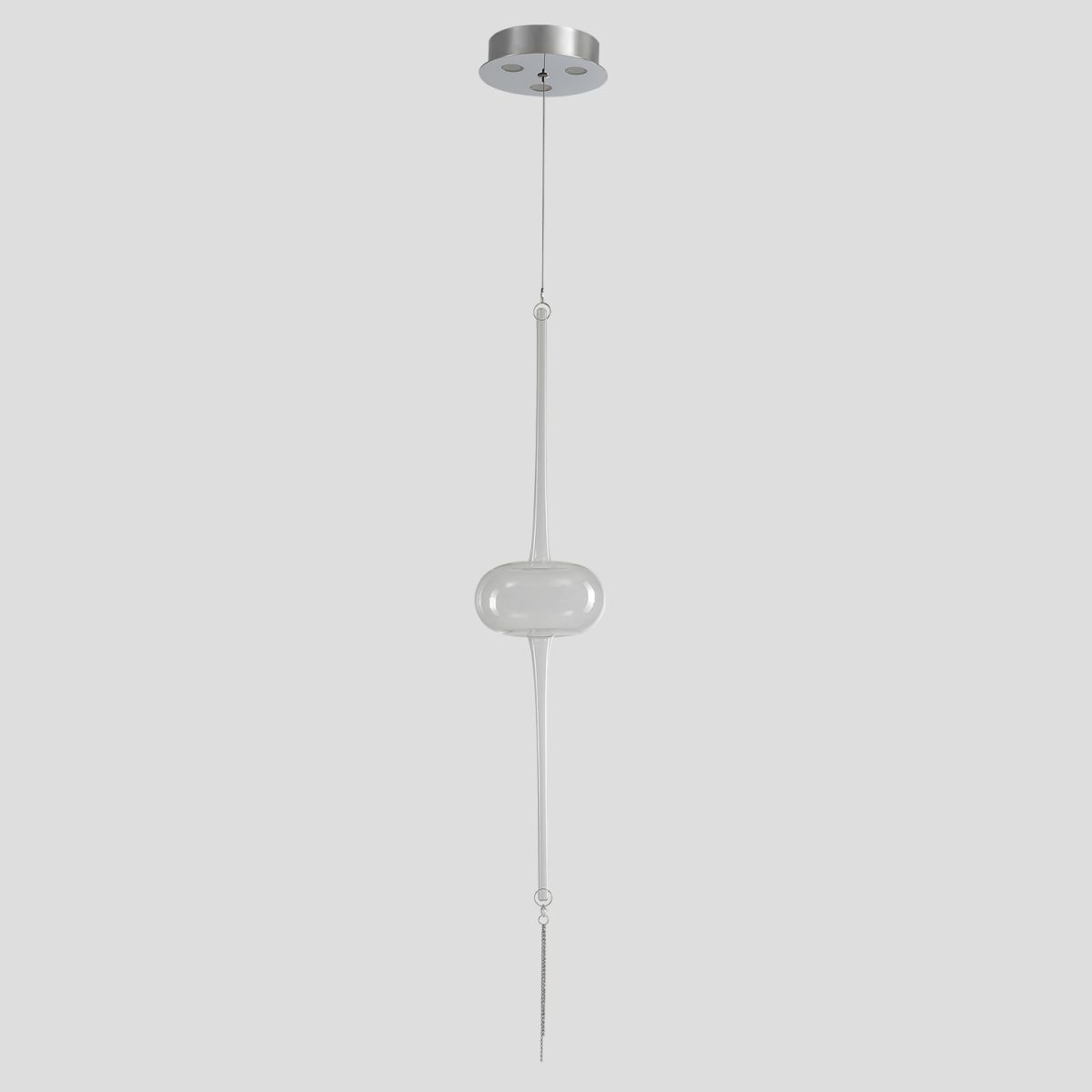 подвесной светильник crystal lux glass sp3w led chrome