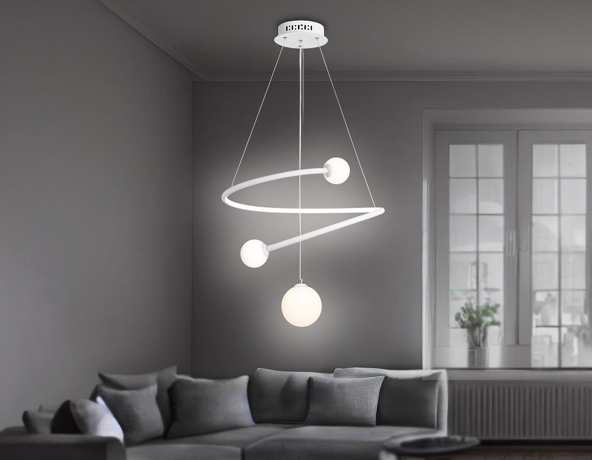 подвесной светодиодный светильник ambrella light comfort linetech fl66299
