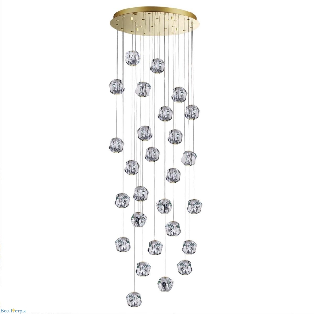 каскадная люстра odeon light jemstone 5085/120l