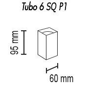 потолочный светильник topdecor tubo6 sq p1 31
