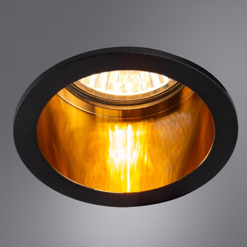 встраиваемый светильник arte lamp caph a2165pl-1bk