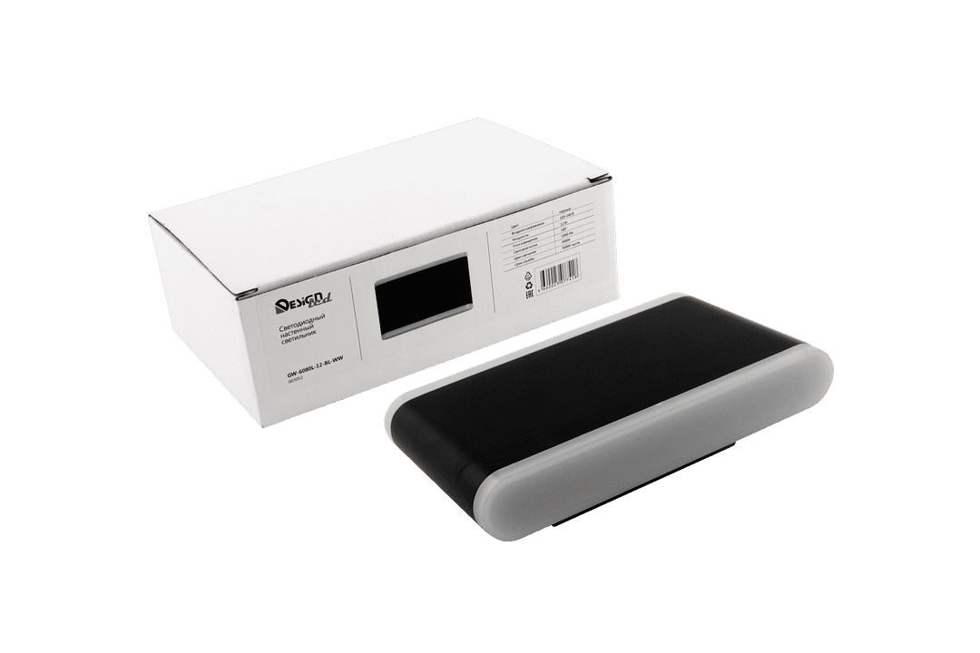 настенный светильник designled gw-6080l-12-bl-ww 003052