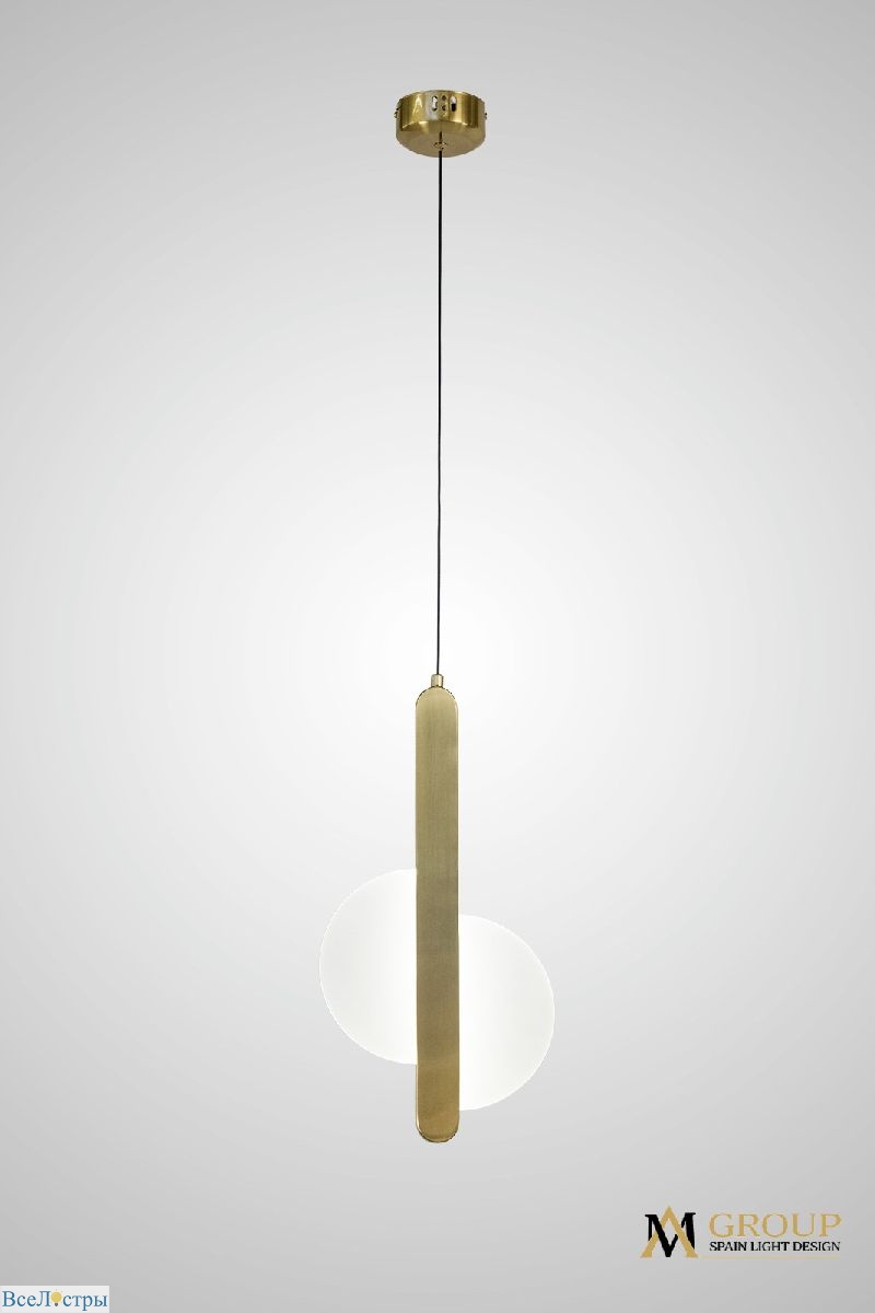 подвесной светильник am group am469 polished gold