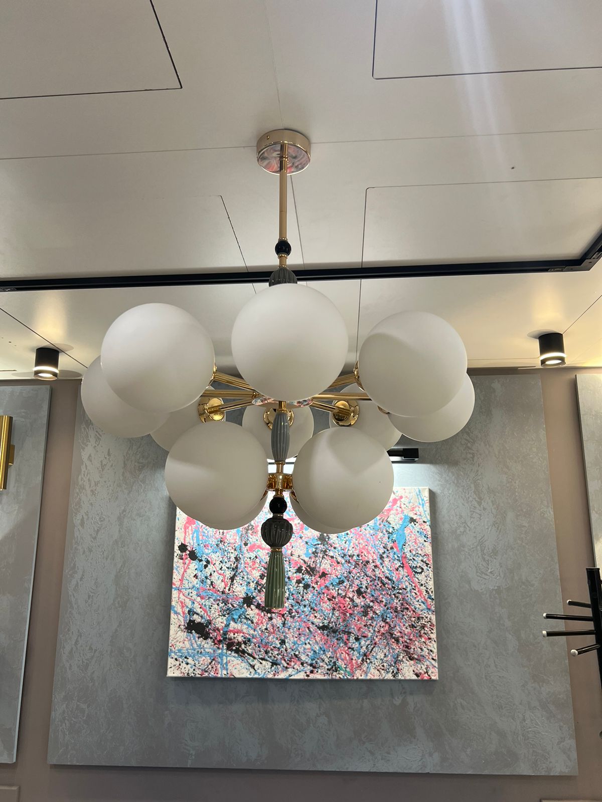 подвесная люстра odeon light exclusive palle 5405/9