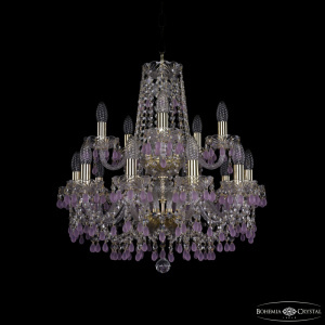 Подвесная люстра Bohemia Ivele Crystal 1410/10+5/195/2d G V7010