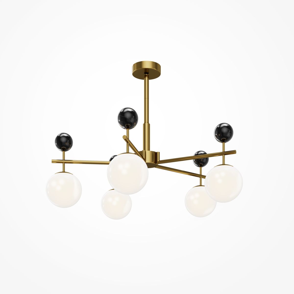 люстра на штанге maytoni museo mod436pl-05bs