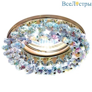 Встраиваемый светильник Ambrella Light Crystal K206 MULTI/G
