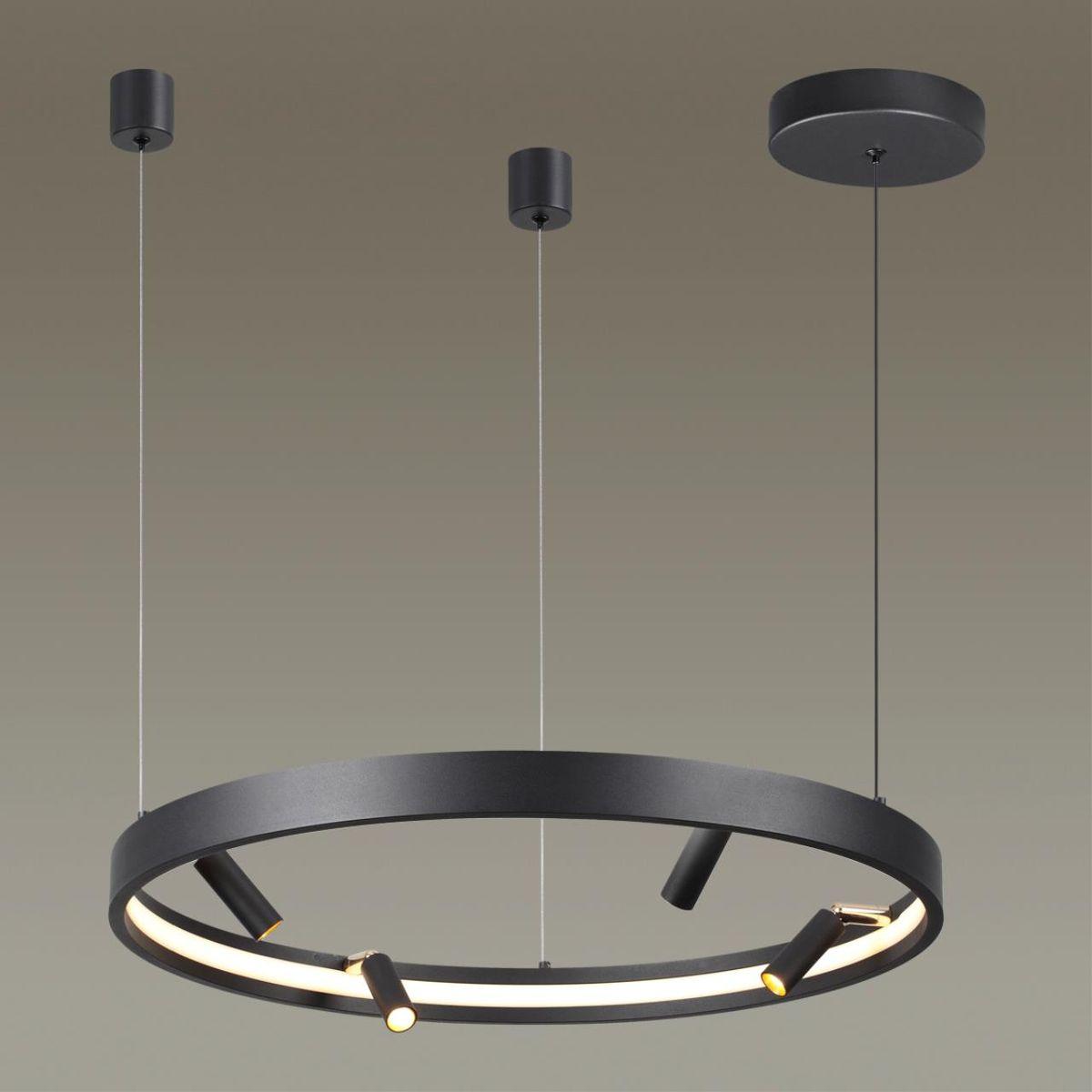 подвесная светодиодная люстра odeon light hightech fonda 4317/58l