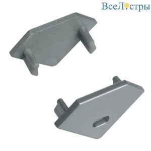 Заглушка для углового профиля Uniel UFE-C03 SILVER 2 POLYBAG 07753