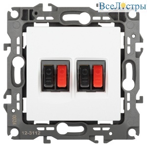 Розетка аудио двойная Эра 12-3112-01М Б0065713